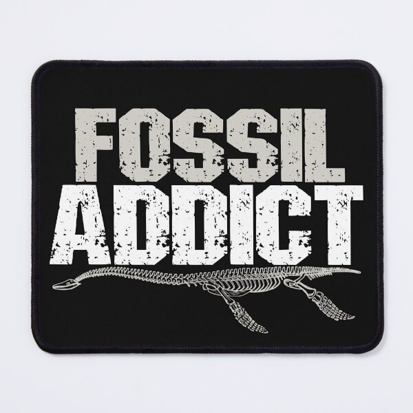 Item preview, Fossil Addict Funny Paleontology Pun designed and sold by SharpThreadZ.