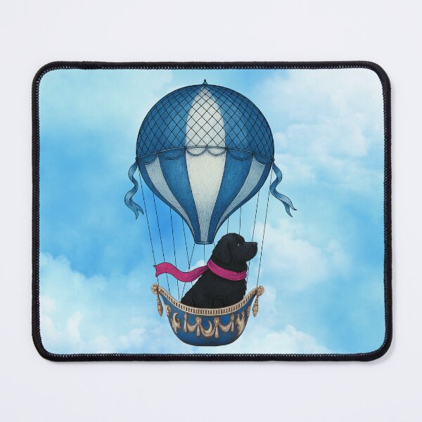 Item preview, Newfoundland Dogs riding Hot Air Balloons designed and sold by Christine Mullis.