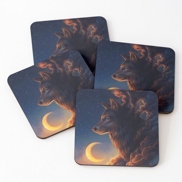 Item preview, wolf, animal, night, wild animal, forest, wolverine designed and sold by Jhonnyyy.