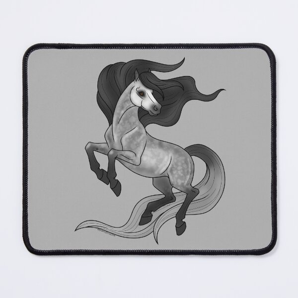 Item preview, Prancing Dappled Gray Cartoon Horse designed and sold by DappledMoon.