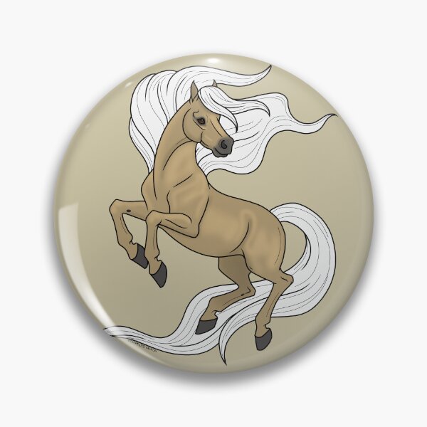 Item preview, Prancing Palomino Cartoon Horse designed and sold by DappledMoon.
