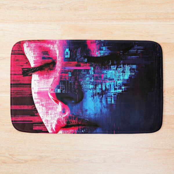 Item preview, Colorful Glitch Face Futuristic, Edgy, And Bold Hues designed and sold by DEC02.