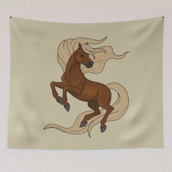Item preview, Prancing Sorrel Cartoon Horse designed and sold by DappledMoon.