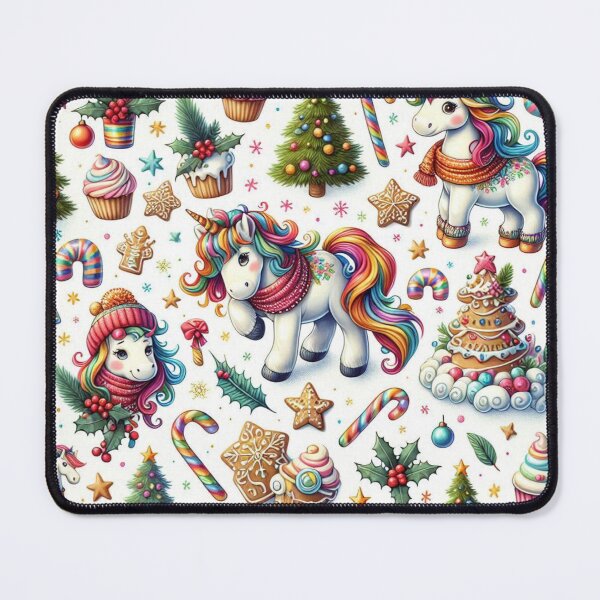 Item preview, Holiday Unicorn Pattern designed and sold by purplesensation.