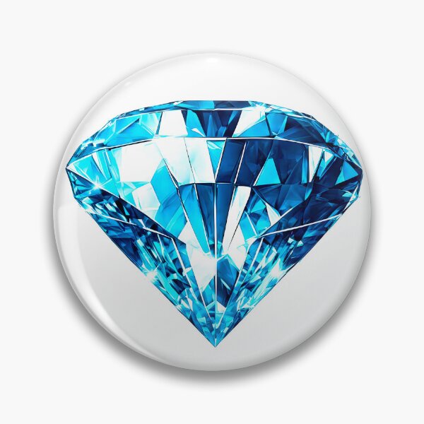 Artikelvorschau, Brillantblauer facettierter Diamant-Edelstein entworfen und verkauft von LanaGustavsson.