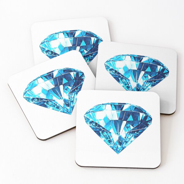 Item preview, Brilliant Blue Faceted Diamond Gemstone designed and sold by LanaGustavsson.