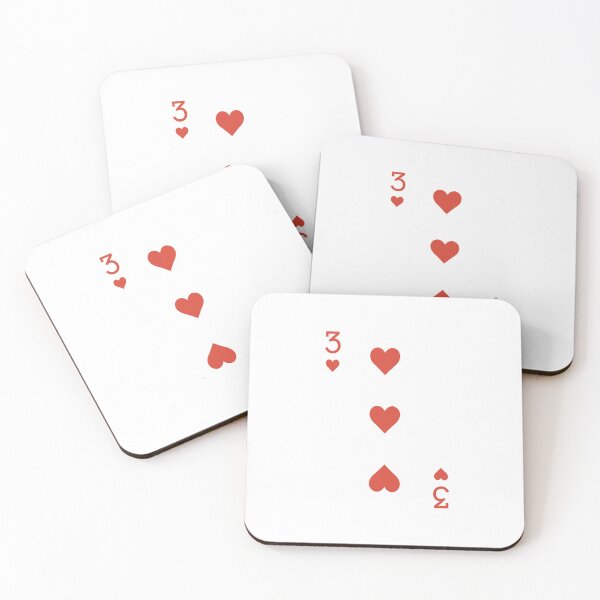 Item preview, Deck of Cards - Three of Hearts designed and sold by goal-getter.