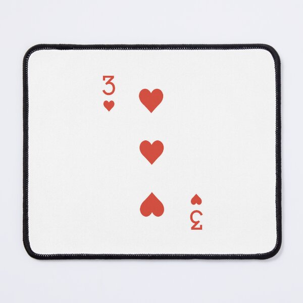 Item preview, Deck of Cards - Three of Hearts designed and sold by goal-getter.