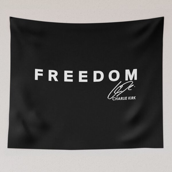 Item preview, Charlie Kirk Red Freedom Signature Tribute designed and sold by JeyVel.
