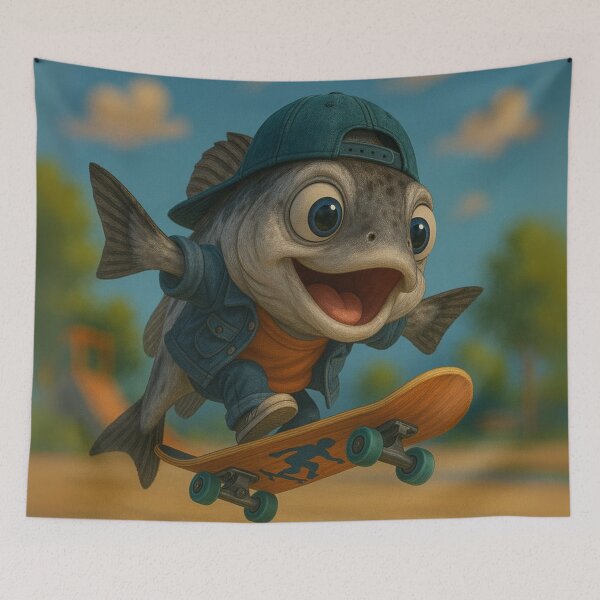 Item preview, Skater Alaskan Pollock Fish designed and sold by Sillytoe.