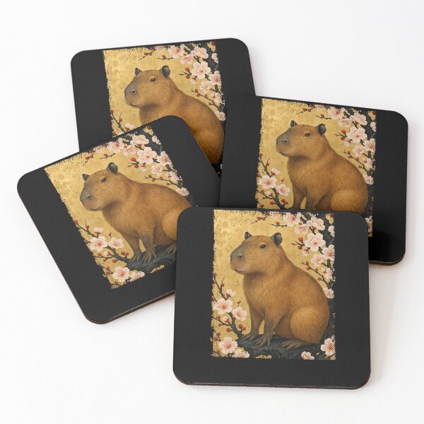 Item preview, Capybara Japanese Costume Japan Cherry Blossom Boys Girls Kids designed and sold by rafaeltto.