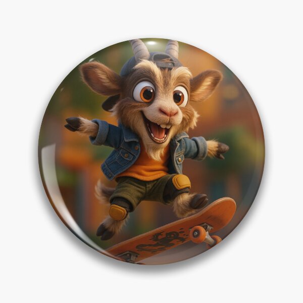 Item preview, Skater Alpine Goat designed and sold by Sillytoe.