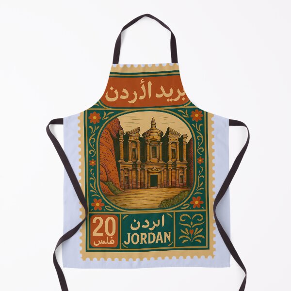 Item preview, Vintage Jordan Postage Stamp – Petra Treasury Illustration designed and sold by Travellerz.