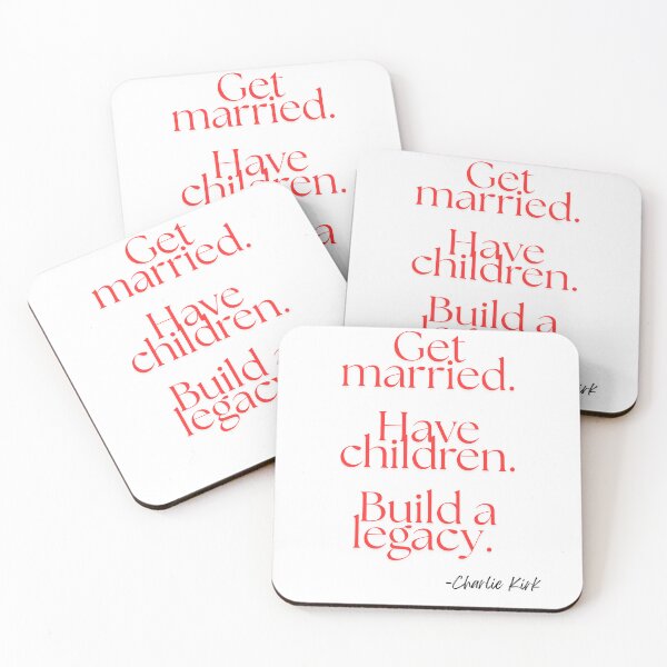 Item preview, Charlie Kirk Get Married Quote designed and sold by Berderky.
