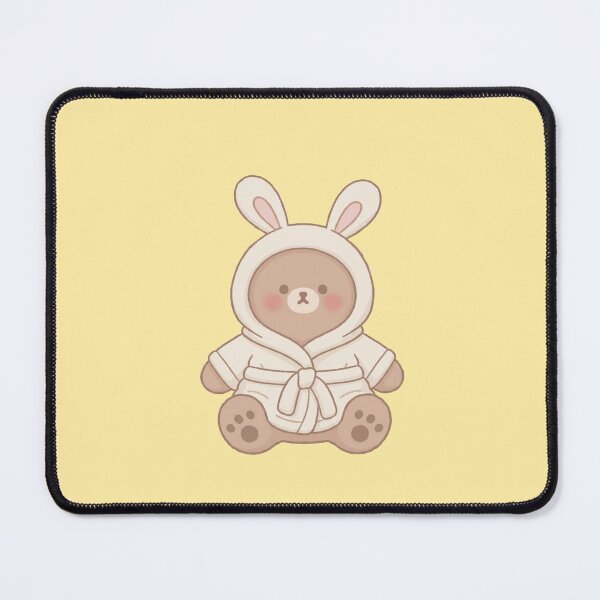 Item preview, Cute Bear in Bunny Hoodie – Kawaii Cozy Brown Bear designed and sold by TinaDu-.