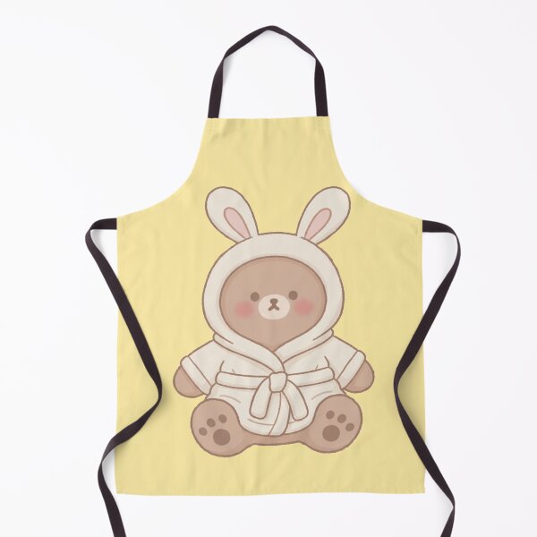 Item preview, Cute Bear in Bunny Hoodie – Kawaii Cozy Brown Bear designed and sold by TinaDu-.