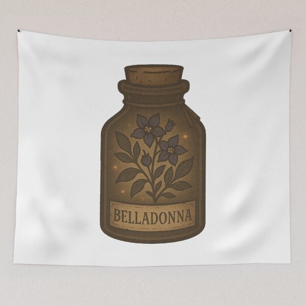 Item preview, Belladonna Apothecary Jar Illustration designed and sold by Vendeloc.