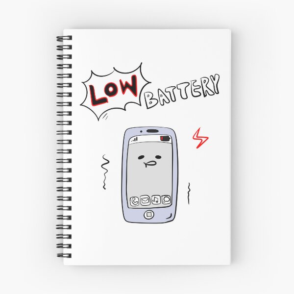 Item preview, Low Battery – Hand-drawn Phone Doodle designed and sold by mintmono-studio.