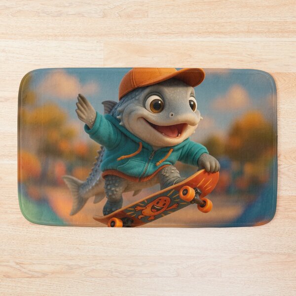 Item preview, Skater Beluga Sturgeon Fish designed and sold by Sillytoe.