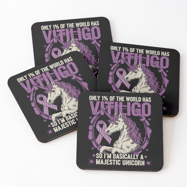 Item preview, Vitiligo Awareness Unicorn Majestic Purple Ribbon Design designed and sold by EidosEmporiium.