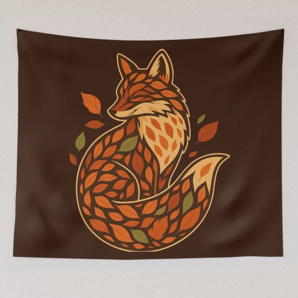 Item preview, Autumn Leaf Fox Botanical Woodland Animal designed and sold by Project X Design.