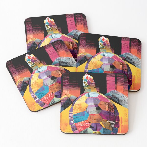 Item preview, Protect the Ocean's Guardian - Dynamic Turtle Design with Colorful Collage and Movement designed and sold by OlfactoART Studio.