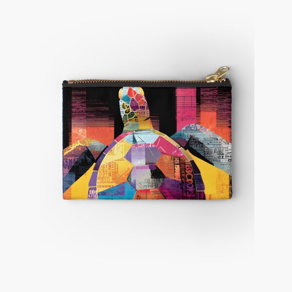 Item preview, Protect the Ocean's Guardian - Dynamic Turtle Design with Colorful Collage and Movement designed and sold by OlfactoART Studio.