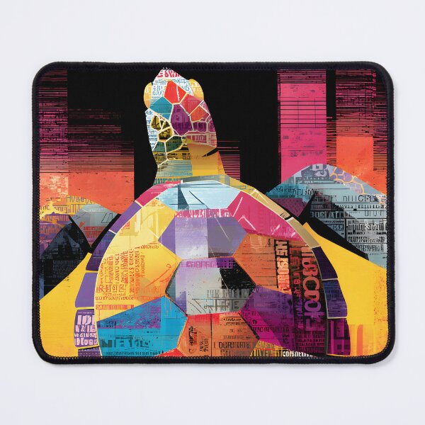 Item preview, Protect the Ocean's Guardian - Dynamic Turtle Design with Colorful Collage and Movement designed and sold by OlfactoART Studio.