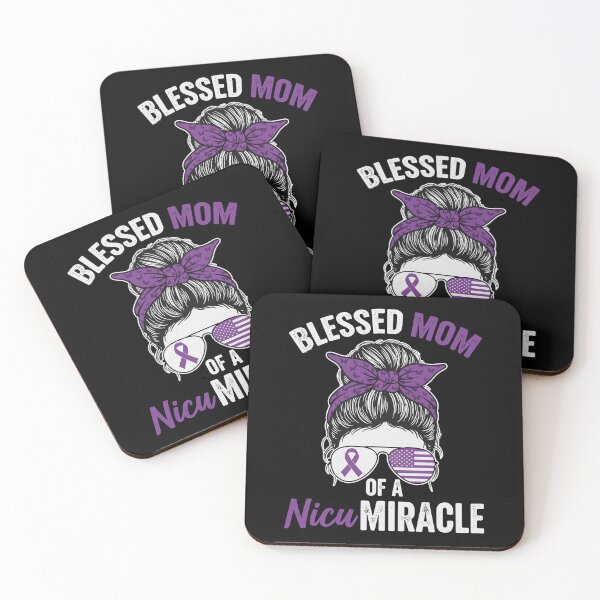 Item preview, Blessed Mom of a NICU Miracle with Bandana and Awareness Ribbon designed and sold by EidosEmporiium.