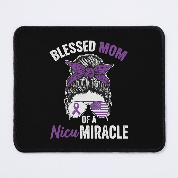 Item preview, Blessed Mom of a NICU Miracle with Bandana and Awareness Ribbon designed and sold by EidosEmporiium.