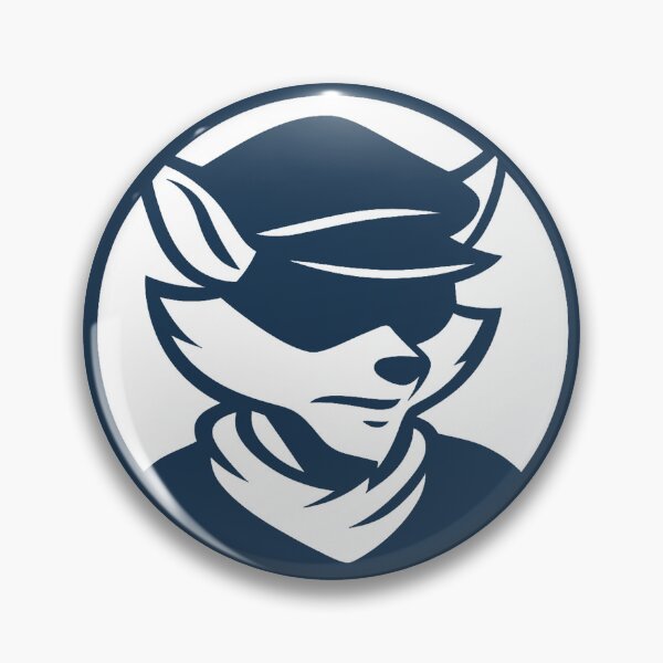 Item preview, Sly Cooper Blue Stencil – Minimal Retro Icon designed and sold by CaliLuminos.