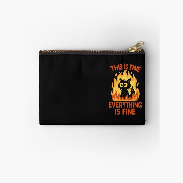 Item preview, This Is Fine Cat – Funny Chaos Design designed and sold by DailyDrivesct.