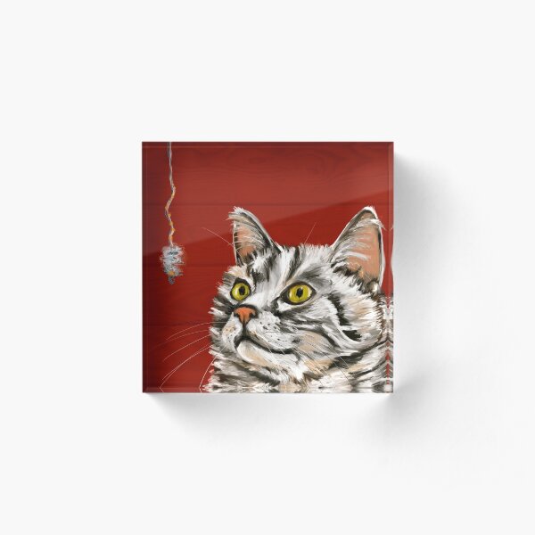 Two Fuzzballs Acrylic Block