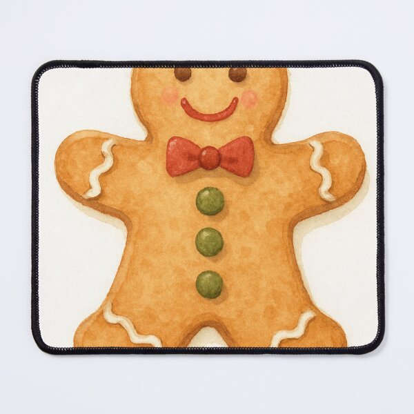 Item preview, Watercolor Gingerbread Man Cookie – Christmas Holiday Illustration designed and sold by SVT Abstract.