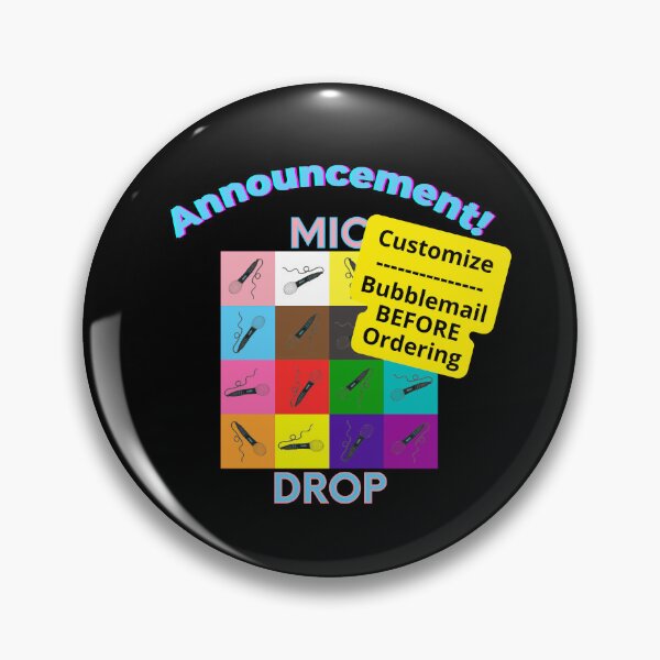 Item preview, Your Image or Announcement Mic Drop | Customized designed and sold by H3designs.