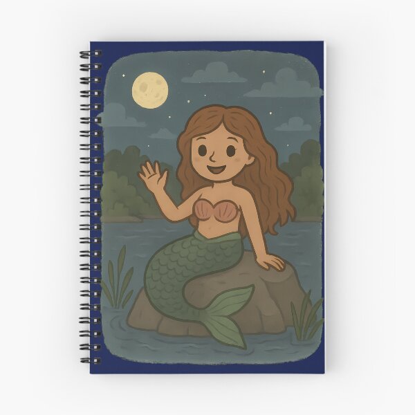 Item preview, Lorelei of the French Broad River – Spooky Cute North Carolina Cryptid designed and sold by designsbyhw.