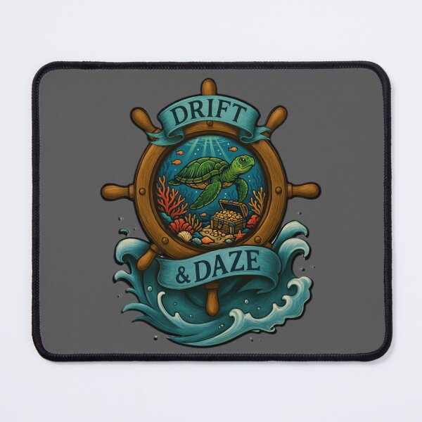 Item preview, Drift & Daze – Sea Turtle Treasure Ship Wheel designed and sold by Drift & Daze.