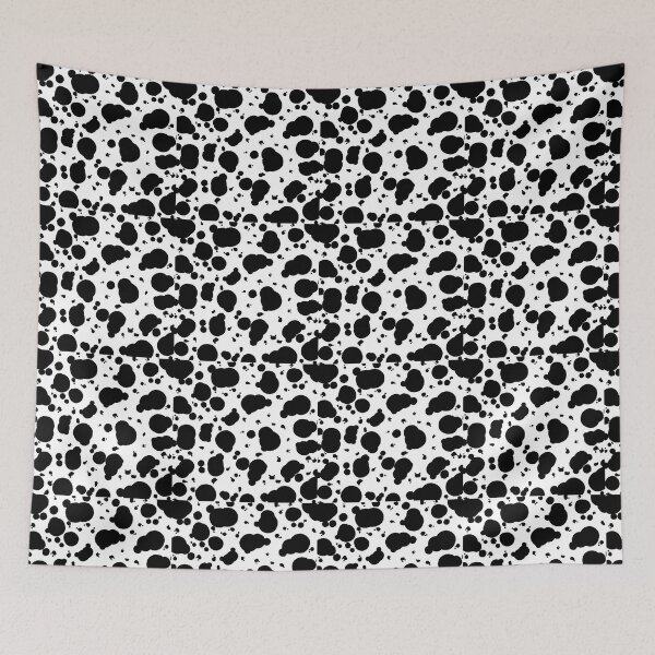 Item preview, Retro Abstract Black and White Dalmatian Dots Pattern designed and sold by PVTCreations.