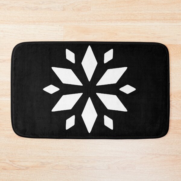 Item preview, Minimalist Snowflake Design  (White- Large) – Geometric Winter Holiday Art  designed and sold by TummysEmporium.