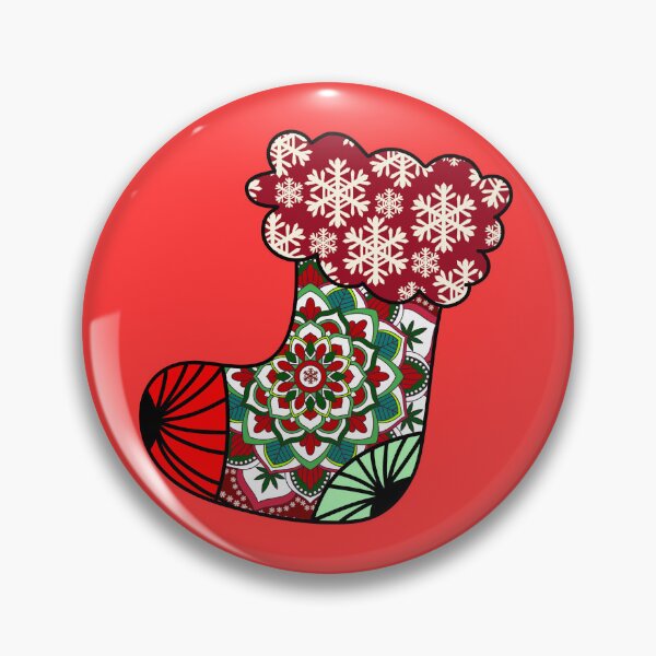 Item preview, Merry Christmas red cute stocking filler cozy joy happy holiday vibes designed and sold by DivineMandala.