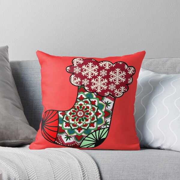 Item preview, Merry Christmas red cute stocking filler cozy joy happy holiday vibes designed and sold by DivineMandala.