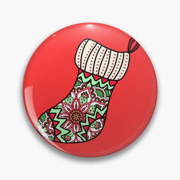 Item preview, Merry Xmas red cute stocking filler cozy joy happy holiday vibes designed and sold by DivineMandala.