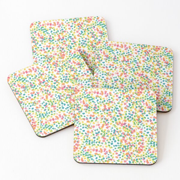 Item preview, Abstract White and Rainbow Colors Dots Pattern designed and sold by PVTCreations.