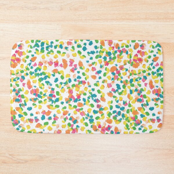 Item preview, Abstract White and Rainbow Colors Dots Pattern designed and sold by PVTCreations.