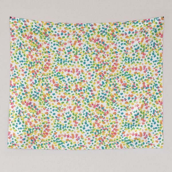 Item preview, Abstract White and Rainbow Colors Dots Pattern designed and sold by PVTCreations.