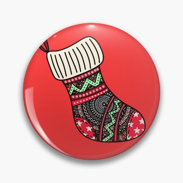 Item preview, Mandala Christmas cute red cute stocking filler cozy joy happy holiday vibes designed and sold by DivineMandala.