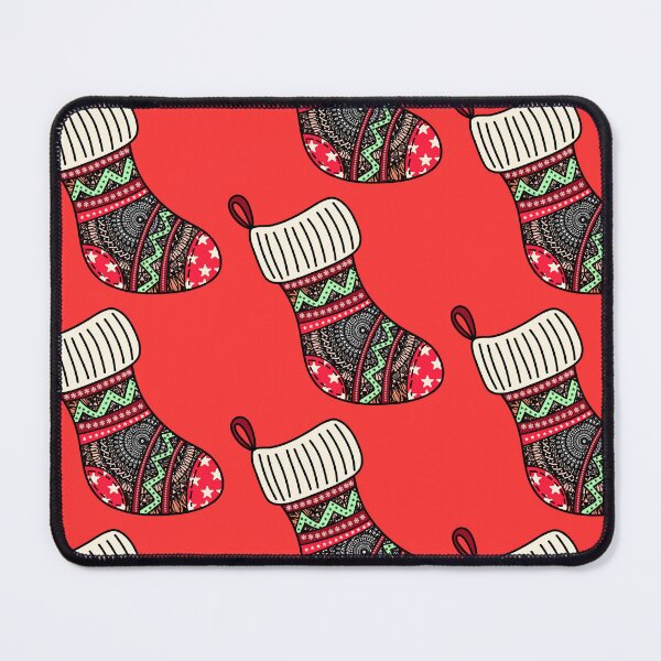 Item preview, Mandala Christmas cute red cute stocking filler cozy joy happy holiday vibes designed and sold by DivineMandala.