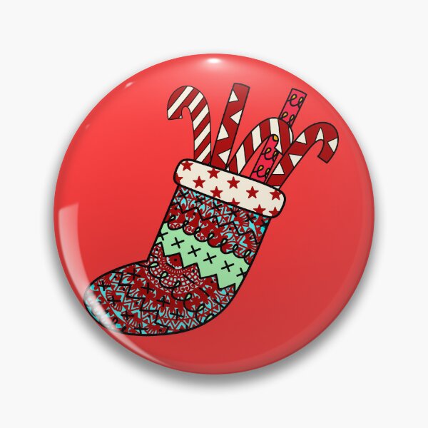 Item preview, Santa vibes Christmas mandala red cute stocking filler cozy joy happy holiday vibes designed and sold by DivineMandala.