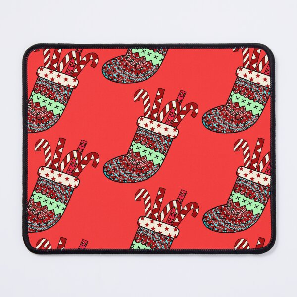 Item preview, Santa vibes Christmas mandala red cute stocking filler cozy joy happy holiday vibes designed and sold by DivineMandala.