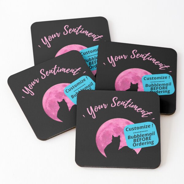 Item preview, Your Image or Kitty Under Pink Moon | Customized designed and sold by H3designs.
